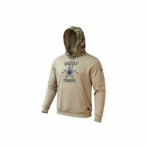 Nike Dallas Cowboys Salute to Service Hoodie Mens Large Tan Camo NFL On-Field